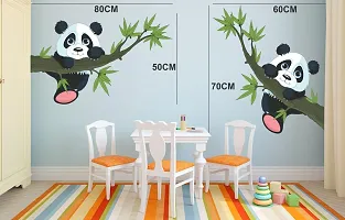 Merical Panda Hanging On A Branch and Ganesh Switch Board Wall Sticker for Living Room, Hall, Bedroom (Material: PVC Vinyl)-thumb4