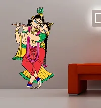 Merical Radhe Krishna and Animals Switch Board Wall Sticker for Living Room, Hall, Bedroom (Material: PVC Vinyl)-thumb3
