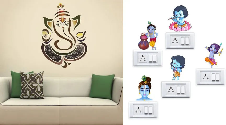 Merical Wall Sticker & Switch Board Sticker for Living Room, Kids Room
