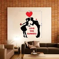 Merical Love You Hamesha and TwitterBird Switch Board Wall Sticker for Living Room, Hall, Bedroom (Material: PVC Vinyl)-thumb4