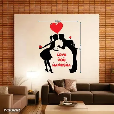 Merical Love You Hamesha and TwitterBird Switch Board Wall Sticker for Living Room, Hall, Bedroom (Material: PVC Vinyl)-thumb5