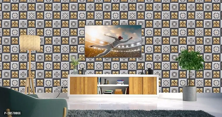 MERICAL Elegant Golden Motif Mosaic for Living Room, Bedroom  Kitchen Decor.
