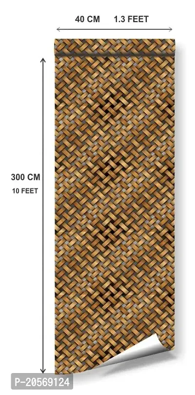 MERICAL Braided Wooden Wallpaper for Home  Office D?cor-thumb5