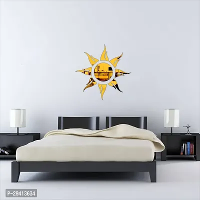 Classic Golden Surya Mirror Wall Sticker