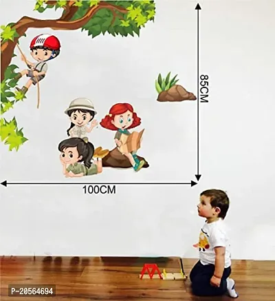 Merical Birdcase Key, Dreamy Girl, Branches and Cages, Kids Activity Wall Stickers for Living Room, Hall, Wall D?cor (Material: PVC Vinyl)-thumb5