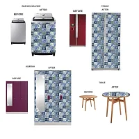 MERICAL Fabulous Blue Marble Square Wallpaper for Home  Kitchen Decor (40cm x 300cm)-thumb4