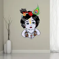 Merical Bal Krishna and Ganesh Switch Board Wall Sticker for Living Room, Hall, Bedroom (Material: PVC Vinyl)-thumb3