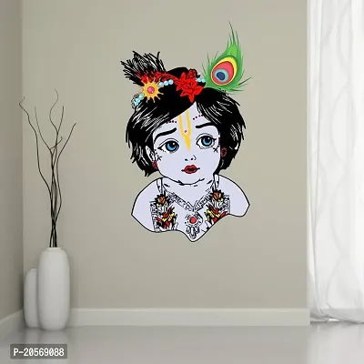 Merical Bal Krishna and Ganesh Switch Board Wall Sticker for Living Room, Hall, Bedroom (Material: PVC Vinyl)-thumb4