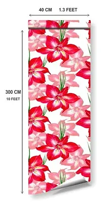 MERICAL Colourful Watercolor Red Flowers Wallpaper for Home D?cor-thumb3