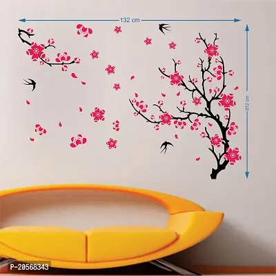 Merical Different Tree with Flower and Ganesh Switch Board Wall Sticker for Living Room, Hall, Bedroom (Material: PVC Vinyl)-thumb5