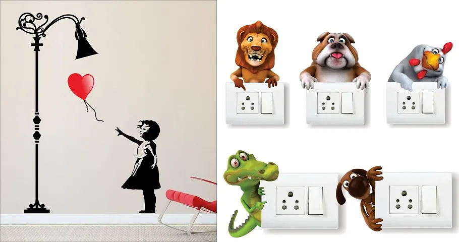 Merical Wall Sticker & Switch Panel Sticker for Living Room, Children Room, Wall D?cor
