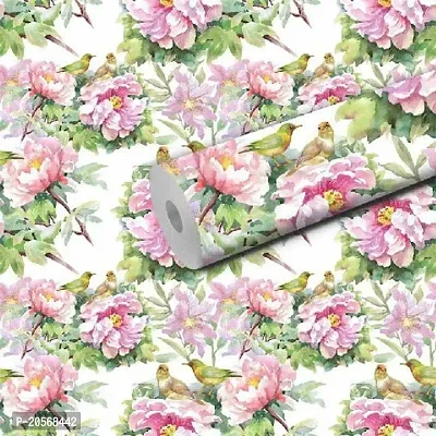MERICAL Pink and Yellow Peonies Wallpaper for Home  Office D?cor