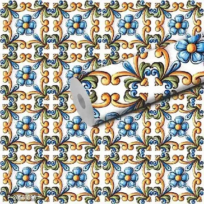 MERICAL Ornaments on The Antique Tiles Wallpaper for Home  Office D?cor