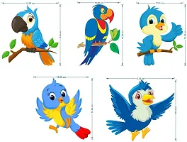 Merical Baloon Girl and TwitterBird Switch Board Wall Sticker for Living Room, Hall, Bedroom (Material: PVC Vinyl)-thumb2