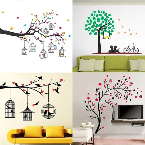 Merical Set of 4 Wall Sticker for Hall, Kitchen, Living Room