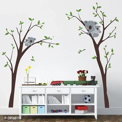 Merical Koala Tree and FolkBand Switch Board Wall Sticker for Living Room, Hall, Bedroom (Material: PVC Vinyl)-thumb2