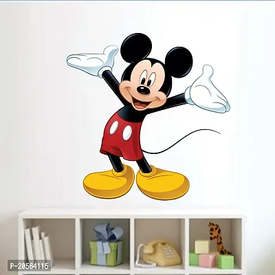 Ghar Kraft Cute Mickey Mouse Wall Sticker-thumb0