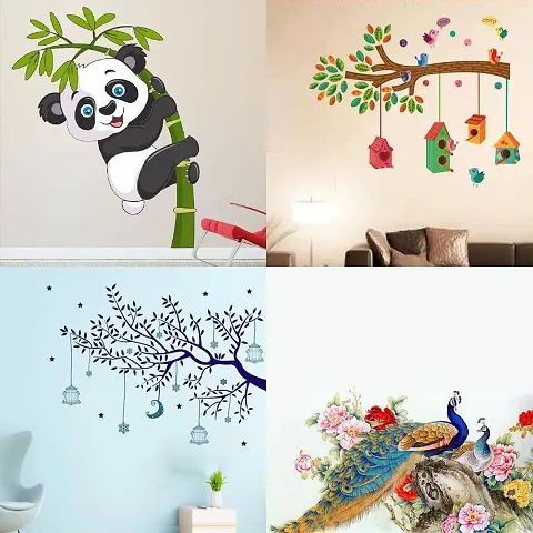 Merical Set of 4 Wall Stickers for Living Room, Hall, Kitchen Wall Decor