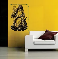 Merical Shiv Parwati and Flowers Switch Board Wall Sticker for Living Room, Hall, Bedroom (Material: PVC Vinyl)-thumb4