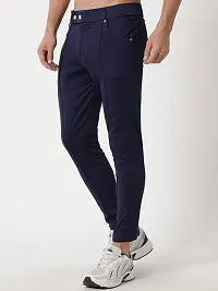 Men Solid BlueTrack Pant-thumb1