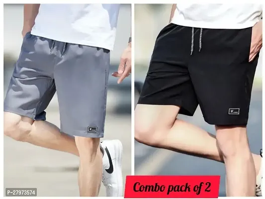 Premium New Sports Men Shorts Combo pack Off 2-thumb0