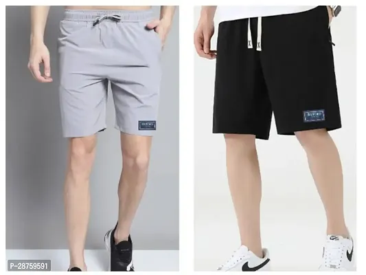 Trendy Polyester Shorts For Men Pack Of 2