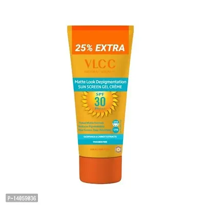 VLCC Matte Look Depigmentation Sunscreen SPF 30 PA+++ Gel creme, Non Greasy, Reduce Pigmentation (125g)