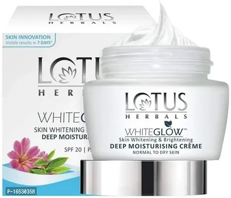 Lotus Herbals WhiteGlow Deep Moisturising Creme SPF 20 PA+++ (60g)-thumb0