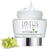 Lotus Herbals Whiteglow Skin Whitening And Brightening Gel Cream | SPF 25 | 60g And Lotus Herbals Whiteglow 3-In-1 Deep Cleansing Skin Whitening Facial Foam, 100g-thumb1