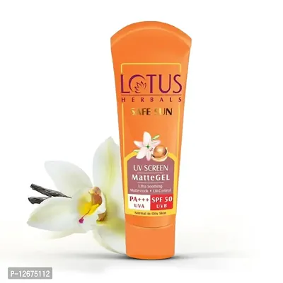 Lotus Herbals Safe Sun UV Screen Matte Gel Pa+++ SPF - 50 (50g)