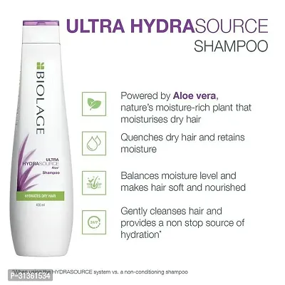 Biolage Hydrasource Plus 2-Step Professional Regime, For Dry Hair, Shampoo + Conditioner(200 ml + 98gm) Pack of 2-thumb4