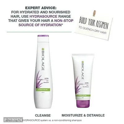 Biolage Hydrasource Plus 2-Step Professional Regime, For Dry Hair, Shampoo + Conditioner(200 ml + 98gm) Pack of 2-thumb5