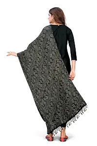 Black Color Poly Georgette Dupatta-thumb3