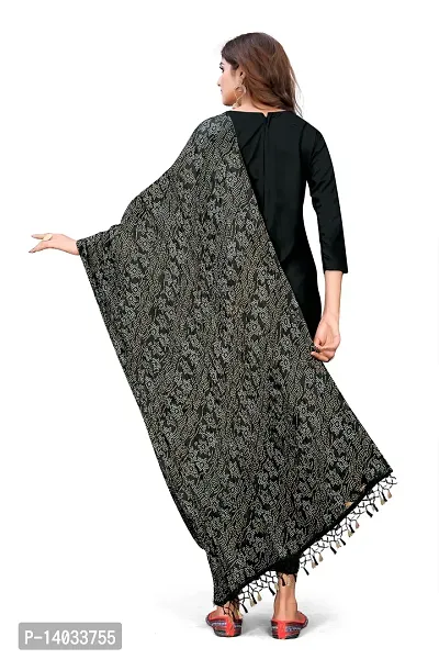 Black Color Poly Georgette Dupatta-thumb4