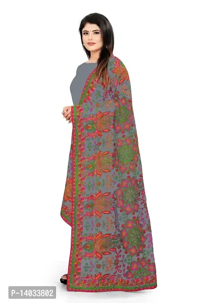 Grey Color Velvet Dupatta-thumb2