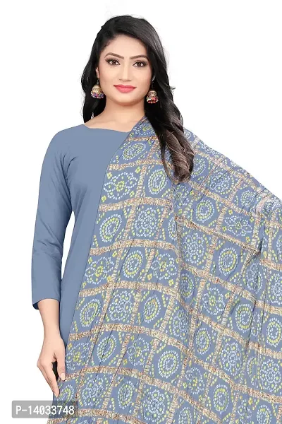 Grey Color Poly Georgette Dupatta-thumb0