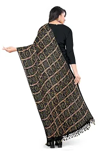 Black Color Poly Georgette Dupatta-thumb3