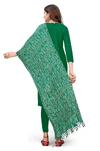 Green Color Poly Georgette Dupatta-thumb3