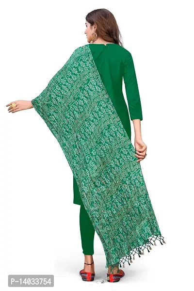 Green Color Poly Georgette Dupatta-thumb4