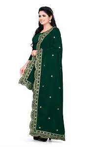 Green Color Velvet Dupatta-thumb2