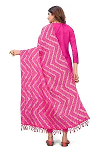 Pink Color Poly Georgette Dupatta-thumb2