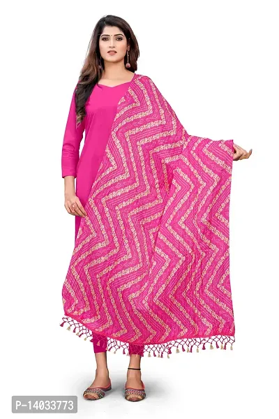 Pink Color Poly Georgette Dupatta-thumb0