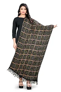 Black Color Poly Georgette Dupatta-thumb1