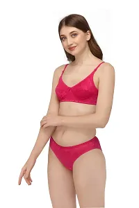 Snallparts Women Cotton Bra Panty Set for Women Lingerie Set Bra Panty Set for Women with Sexy Bra Panty Set for Women-thumb1