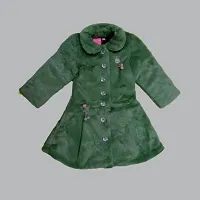 Full Sleeves Coat With Pajami-Green-thumb1