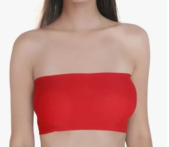 Trendy Solid Tube Bra For Women