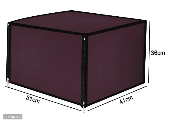 Classic Microwave Oven Cover Suitable for All Major Brands for Size 41X56X36 CMS (Maroon)-thumb5