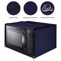 Classic Microwave Oven Cover Suitable for All Major Brands for Size 41X61X36 CMS (Navy Blue)-thumb2