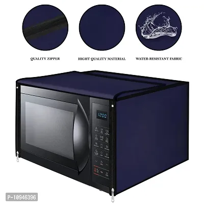 Classic Microwave Oven Cover Suitable for All Major Brands for Size 41X61X36 CMS (Navy Blue)-thumb3