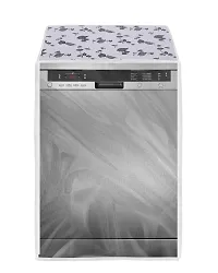 Classic Dishwasher Cover Suitable for Whirlpool of 12, 13, 14, 15 Place Setting (63X63X81CMS, Half White  Grey)-thumb4
